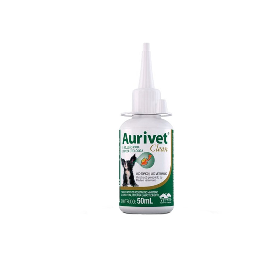 Solução Otológica Aurivet Clean Vetnil 50ml