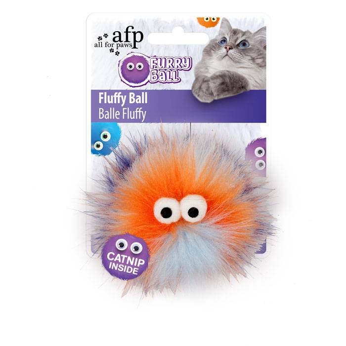 Brinquedo AFP Furry Ball Fluffy Orange