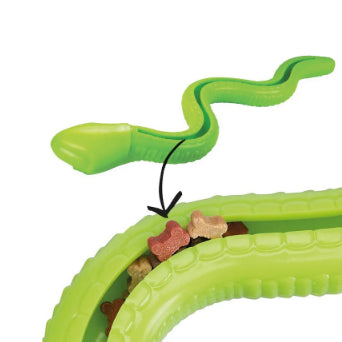 Brinquedo Jambo Mordedor Cobra Tpr Treat Sound Verde