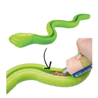 Brinquedo para Cachorro Jambo Mordedor Cobra Tpr Treat Sound Azul