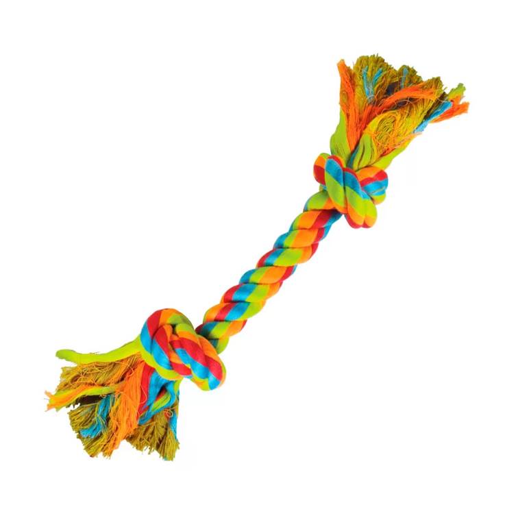 Brinquedo para Cachorro Jambo Mordedor Corda Dental Bone Color Médio