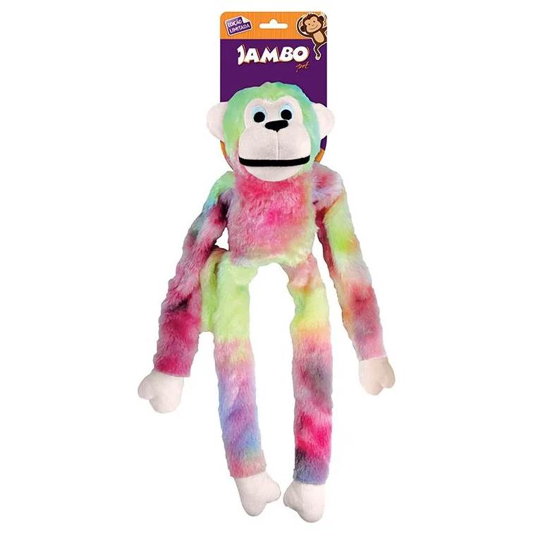 Brinquedo para Cachorro Jambo Mordedor Pelúcia Macaco Algodão Doce Grande