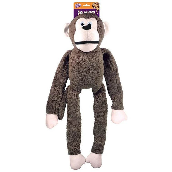 Brinquedo Jambo Mordedor Pelúcia Macaco Gigante Marrom