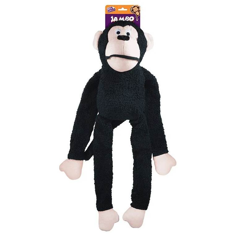 Brinquedo Jambo Mordedor Pelúcia Macaco Gigante Preto