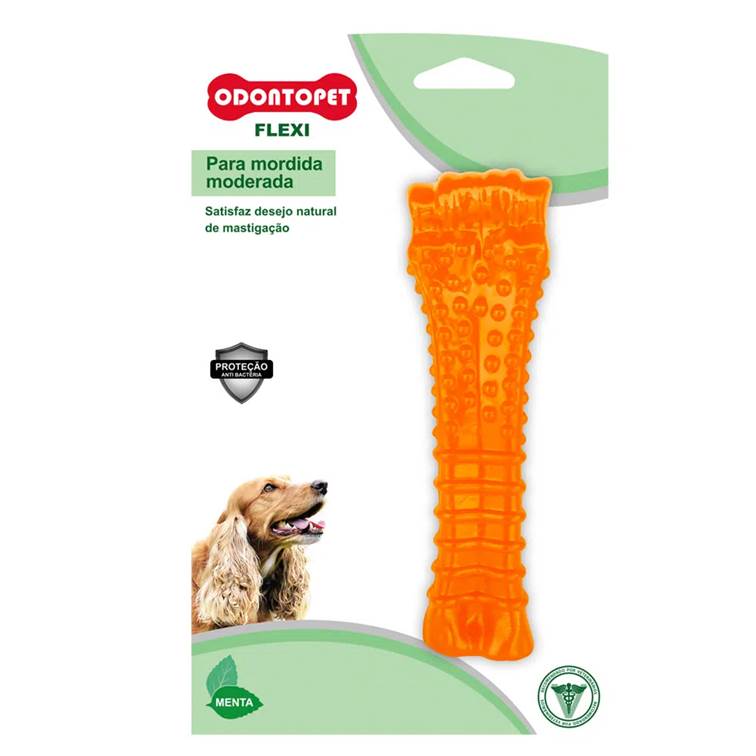 Brinquedo Odontopet Osso Flexi T-Bone Cães até 15kg