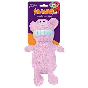 Brinquedo para Cachorro Jambo Mordedor Pelúcia Dentinho Porco