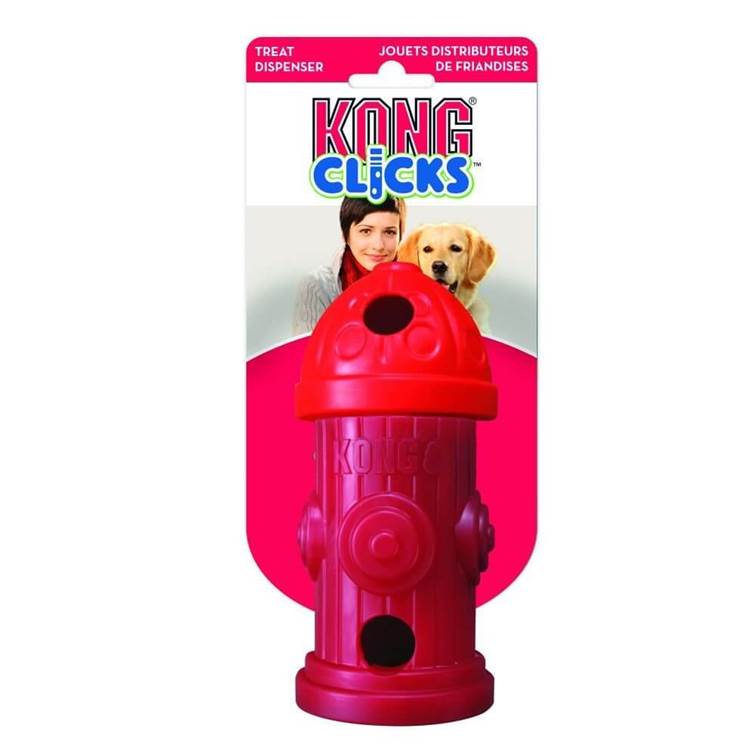 Brinquedo para Cachorro KONG Hidrante Recheavél Clicks Médio/Grande