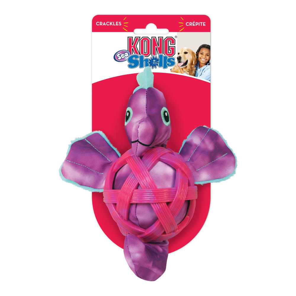 Brinquedo para Cachorro KONG Sea Shells Seahorse Medium/Large