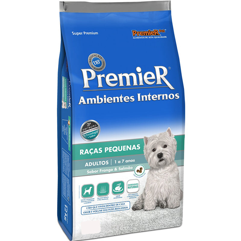 Ração Premier Ambientes Internos Cão Adulto Raças Pequenas 1kg
