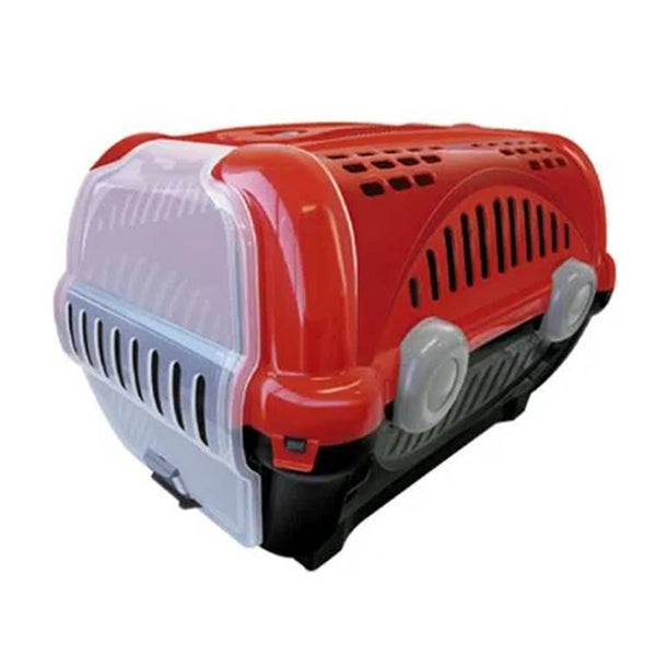 Caixa de Transporte Furacão Pet Luxo Vermelho n3