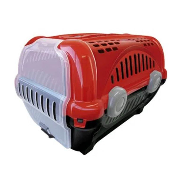 Caixa de Transporte Furacão Pet Luxo Vermelho n1