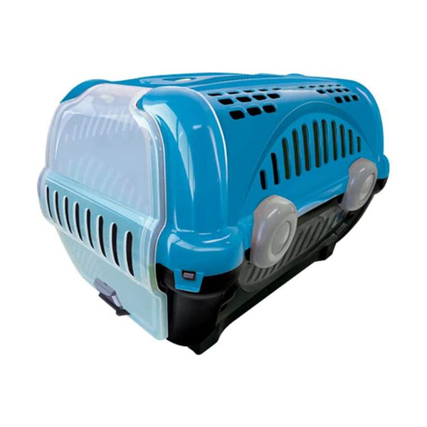 Caixa de Transporte Furacão Pet Luxo Azul n1