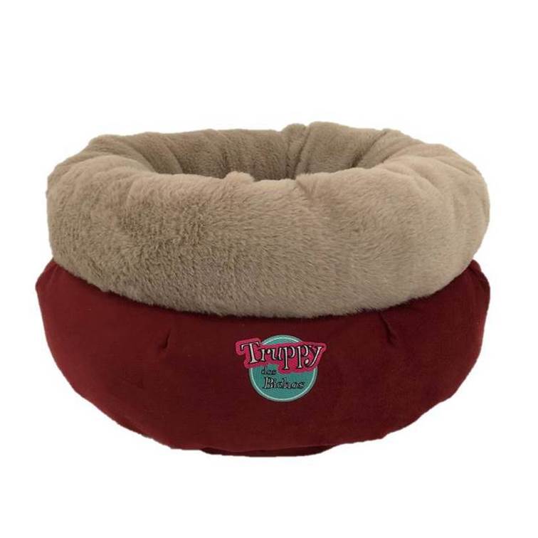 Cama Truppy dos Bichos Vermelho Marsala P