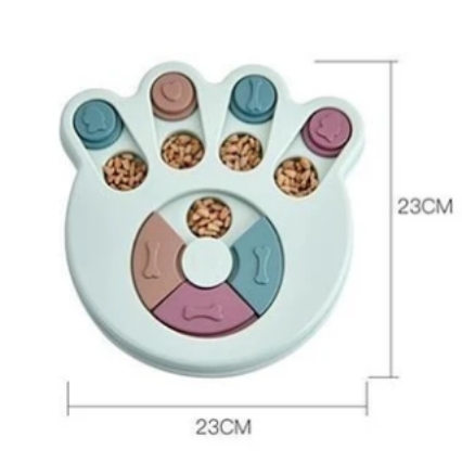 Comedouro Interativo Puzzle Eating Toys Jogo Inteligente Pata Verde