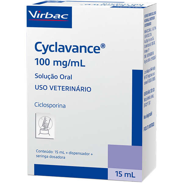 Cyclavance 100 mg/mL para Cães Virbac 15ml