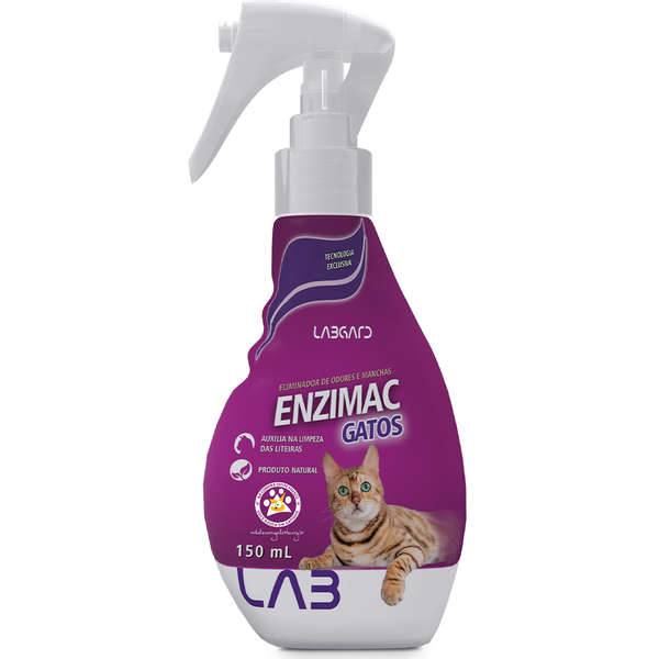 Eliminador de Odores e Manchas Enzimac Spray para Gatos 150ml