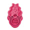 Escova de Borracha para Cachorro KONG Zoom Groom Rosa Pequeno