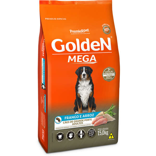 Ração Golden Mega Cães Adultos 15kg