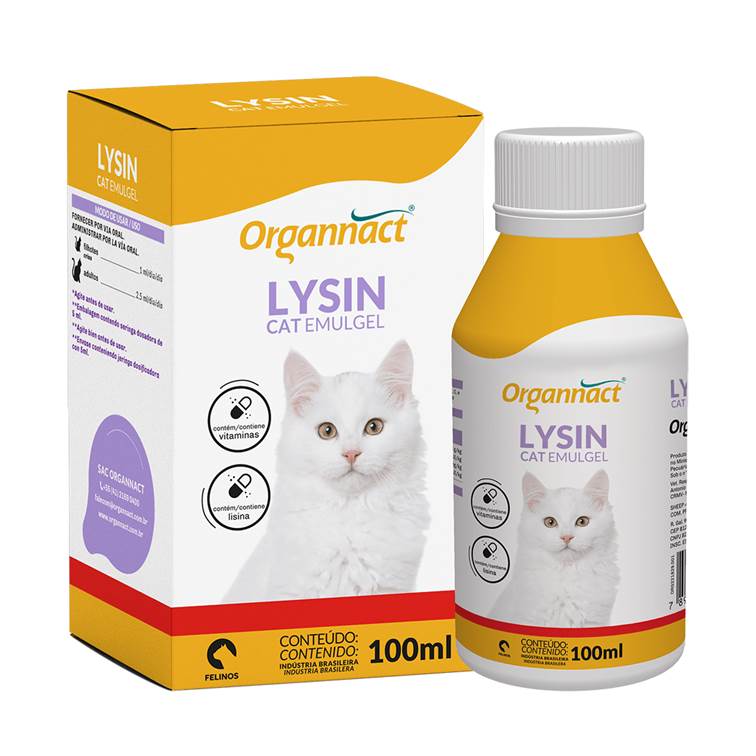 Lysin Cat Emugel Organnact 100ml