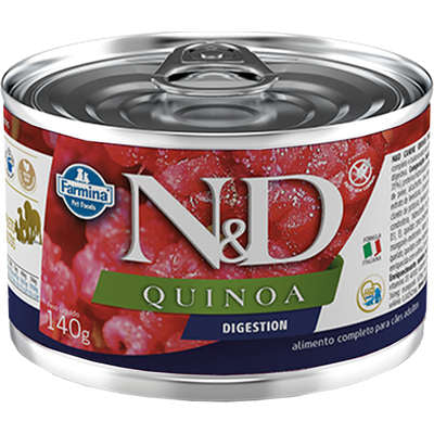 Alimento Úmido N&D Cão Quinoa Digestion Cordeiro Lata 140g