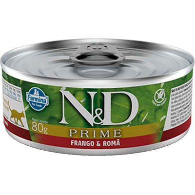 Alimento Úmido N&D Gato Prime Frango Lata 80g