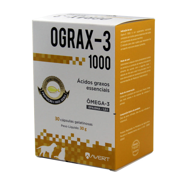 Suplemento Ograx-3 1000 30 cápsulas