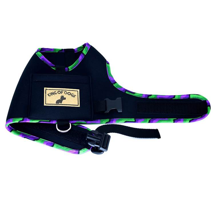 Peitoral Hug King Of Dogs Green Preto P