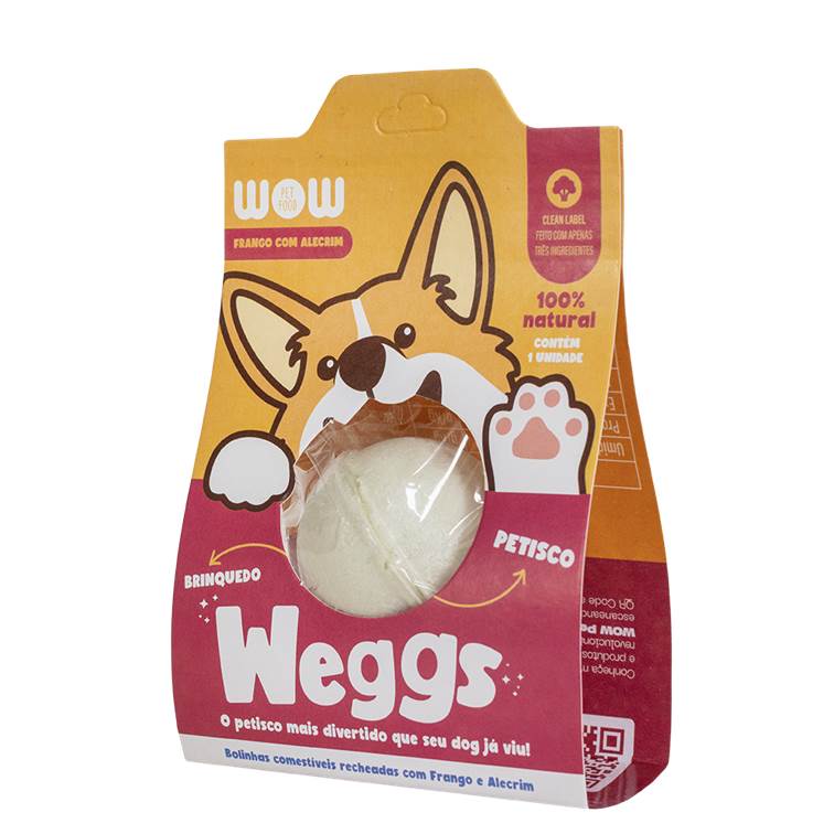 Petisco Natural para Cães Wow Pet Food Weggs Frango e Alecrim