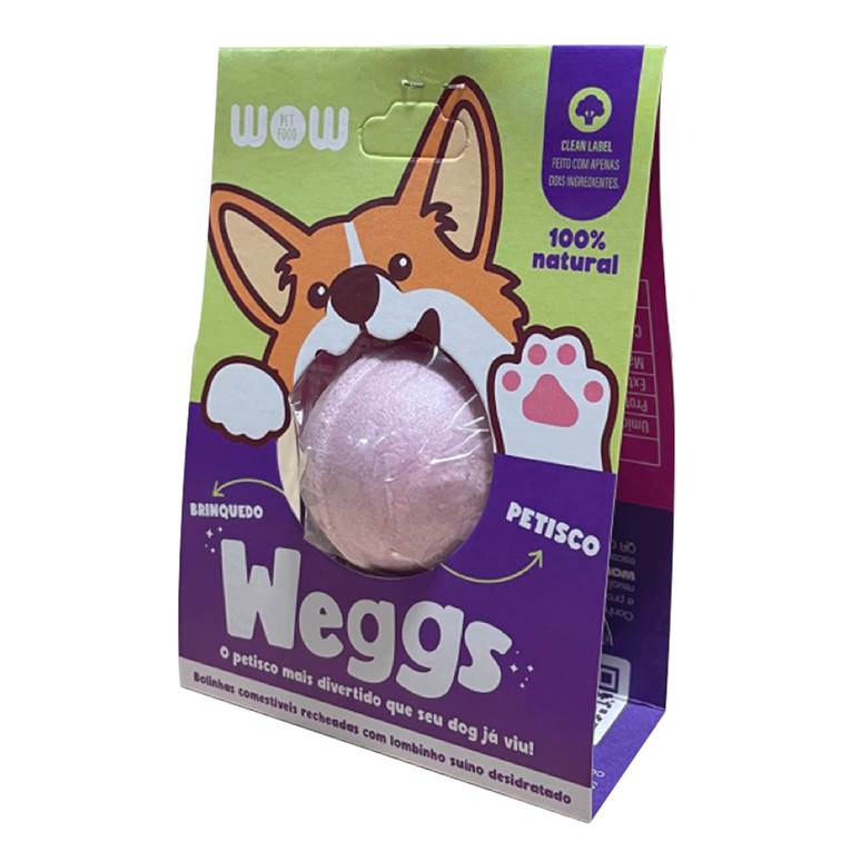 Petisco Natural para Cães Wow Pet Food Weggs Lombinho