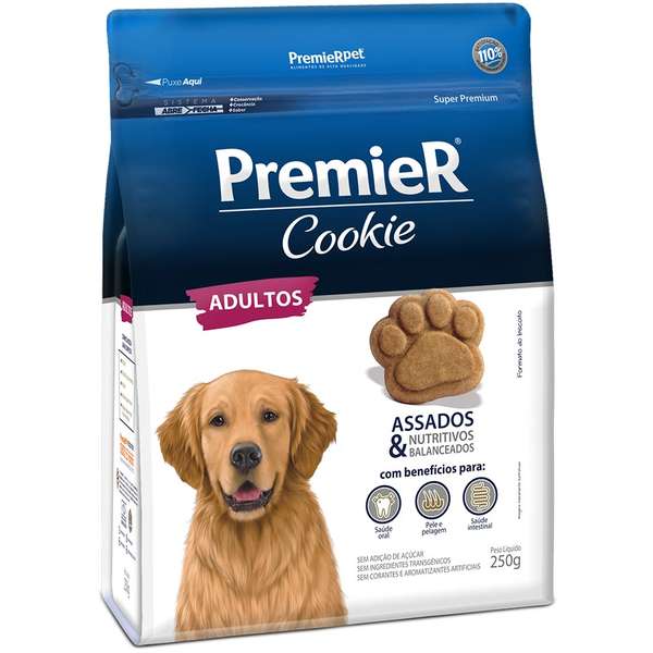 Petisco Premier Cookie Cães Adultos 250g
