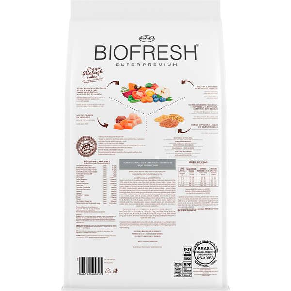 Ração Biofresh Cães Adultos Castrados Raças Pequenas e Mini 10,1kg