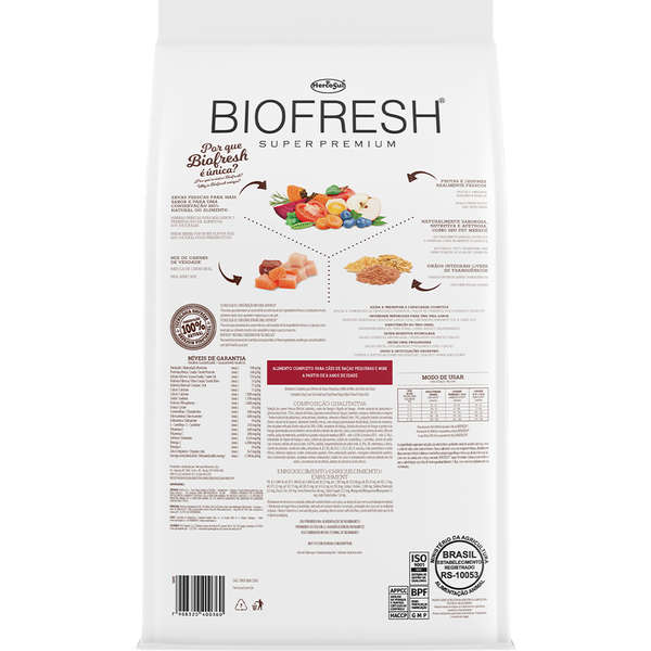 Ração Biofresh Cães Sênior Raças Pequenas e Mini 10,1kg