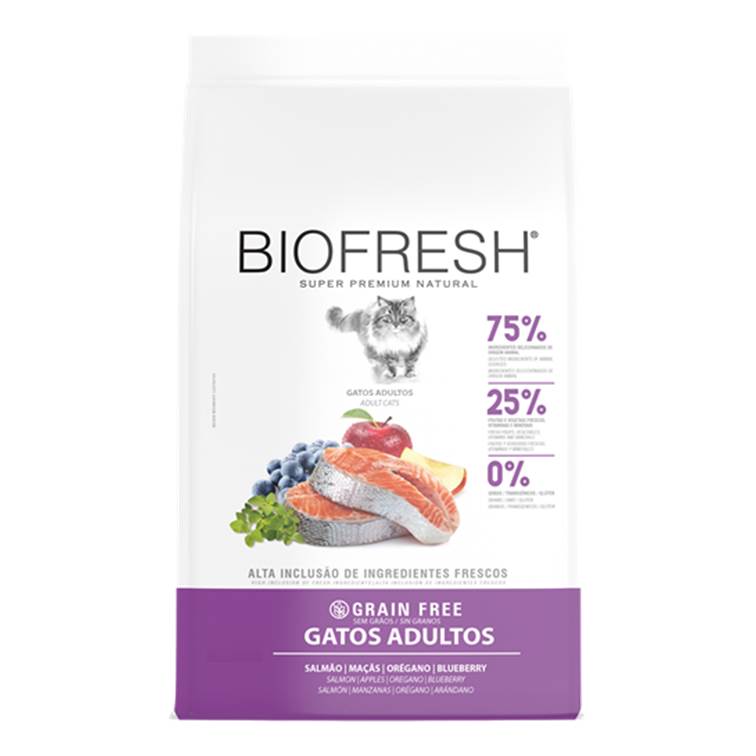 Ração Biofresh Gatos Adultos Salmão 7,5kg