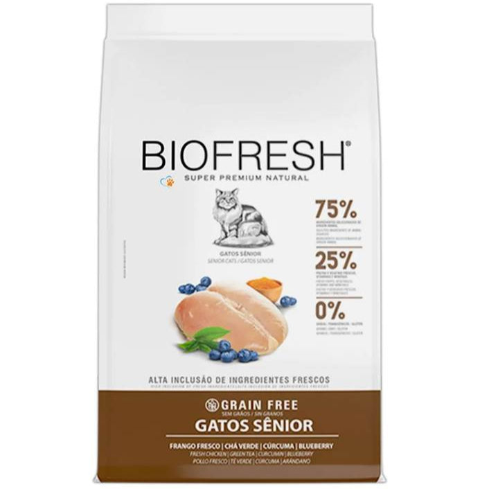 Ração Biofresh Gatos Sênior Frango 7,5kg