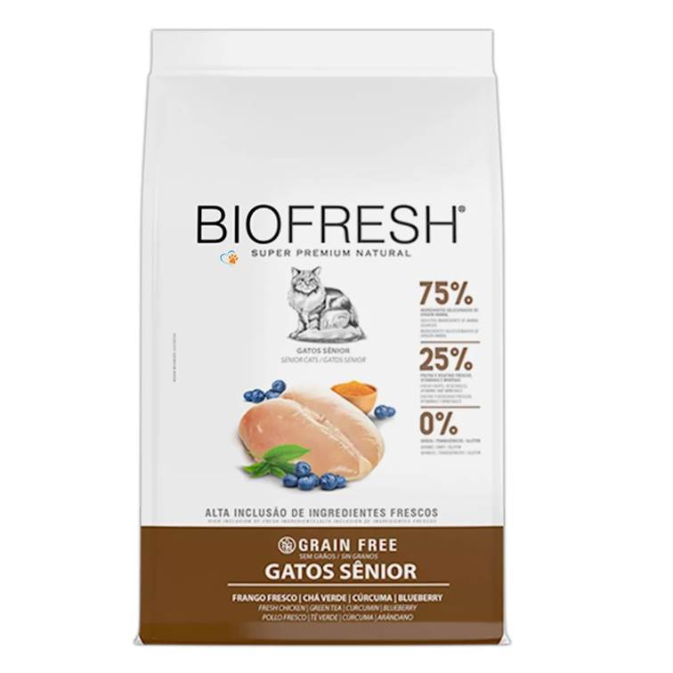 Ração Biofresh Gatos Sênior Frango 7,5kg