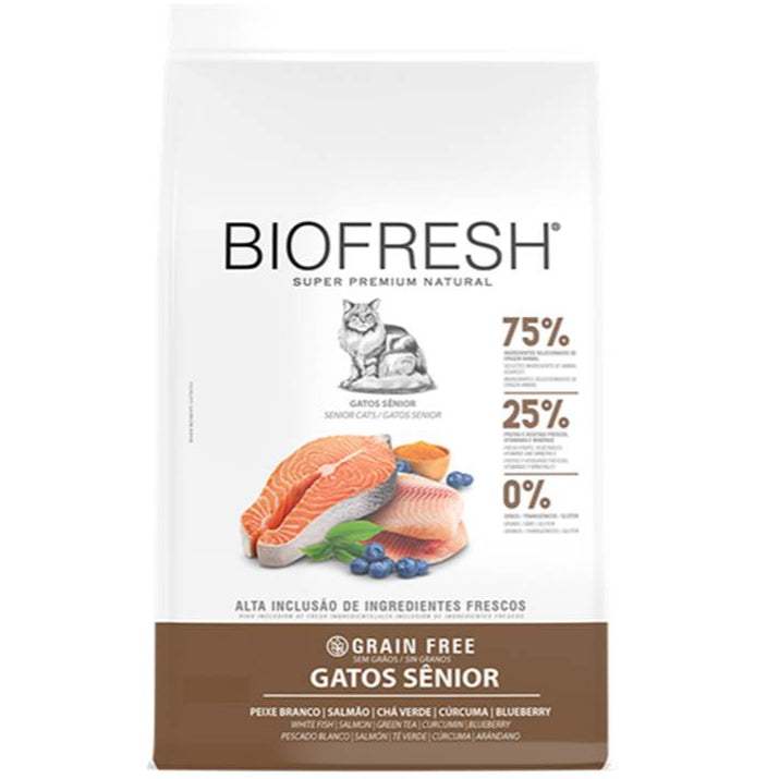 Ração Biofresh Gatos Sênior Peixe Branco 7,5kg