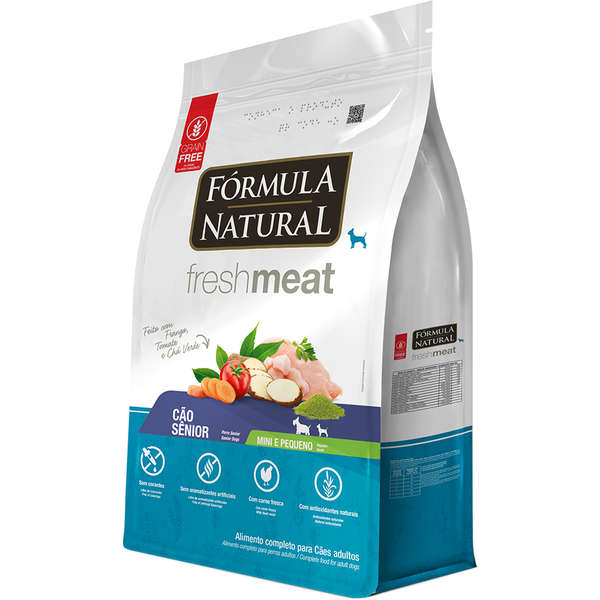 Ração Fórmula Natural Fresh Meat Cães Sênior Raças Pequenas e Mini 1kg