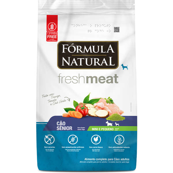 Ração Fórmula Natural Fresh Meat Cães Sênior Raças Pequenas e Mini 2,5kg