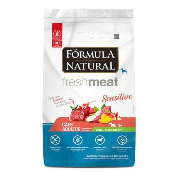 Ração Fórmula Natural Fresh Meat Sensitive Cães Adultos Raças Pequenas e Mini 1kg