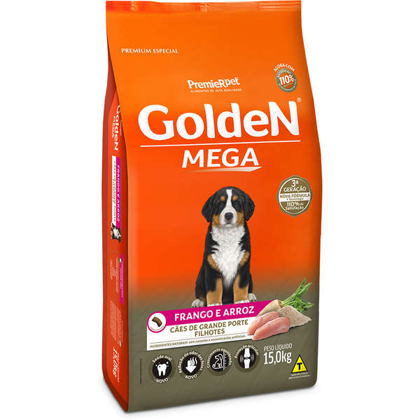 Ração Golden Mega Cães Filhotes 15kg