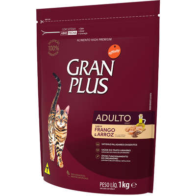 Ração GranPlus Gatos Adultos Frango 1kg