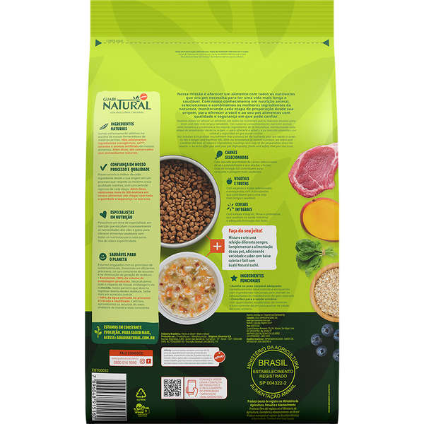 Ração Guabi Natural Gato Adulto Castrado Cordeiro e Aveia 1,5kg