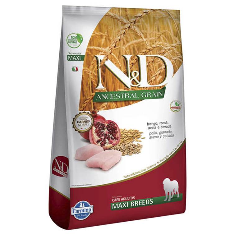 Ração N&D Ancestral Cães Adultos Maxi Frango 10,1kg