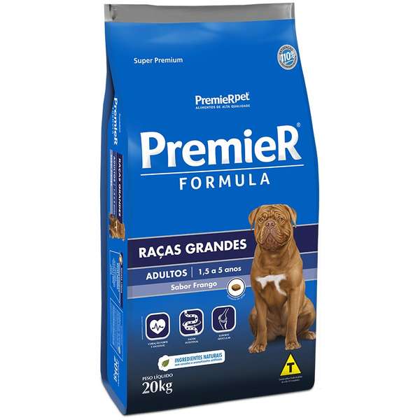 Ração Premier Fórmula Cão Adulto Raças Grandes 20kg