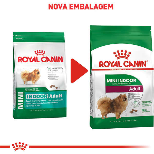 Ração Royal Canin Mini Indoor Adult Cães 1kg