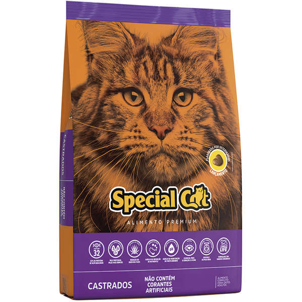 Ração Special Cat Premium para Gatos Adultos Castrados 10,1kg