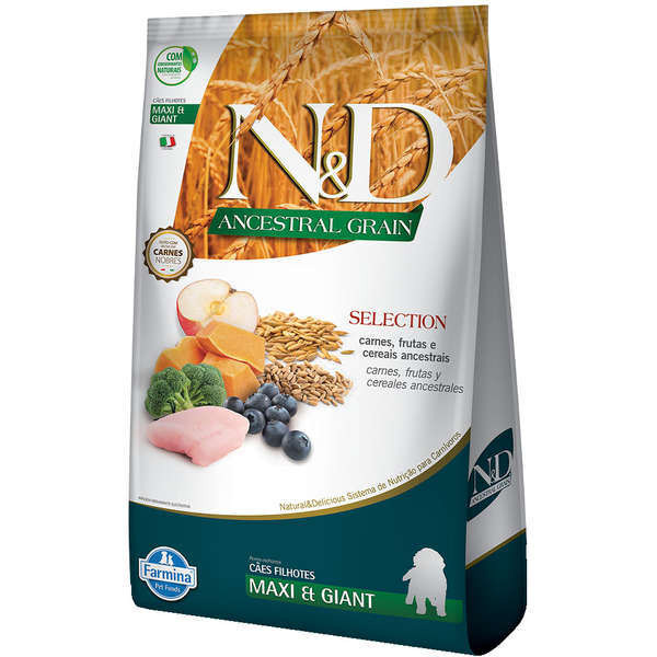 Ração N&D Ancestral Selection Cães Filhotes Maxi 15kg