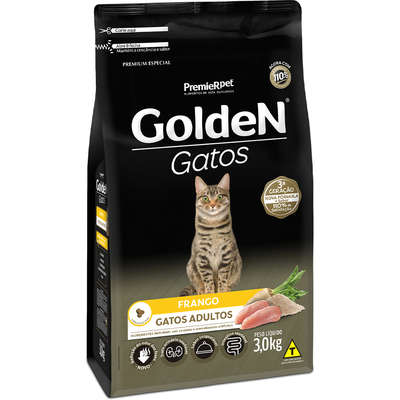 Ração Golden Gatos Adultos Frango 3kg