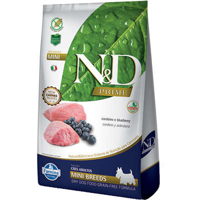 Ração N&D Prime Cães Adultos Mini Cordeiro 800g