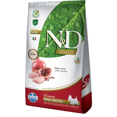Ração N&D Prime Cães Adultos Mini Frango 10,1kg